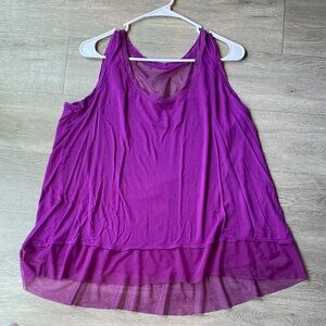 Jennifer Lopez Vibrant Purple Tank Top